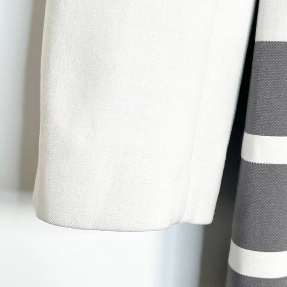 Halogen Cream & Grey Striped Jacket Coat - Picture 5 of 16